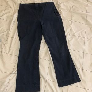 Everlane side zip crop flare pants size 6